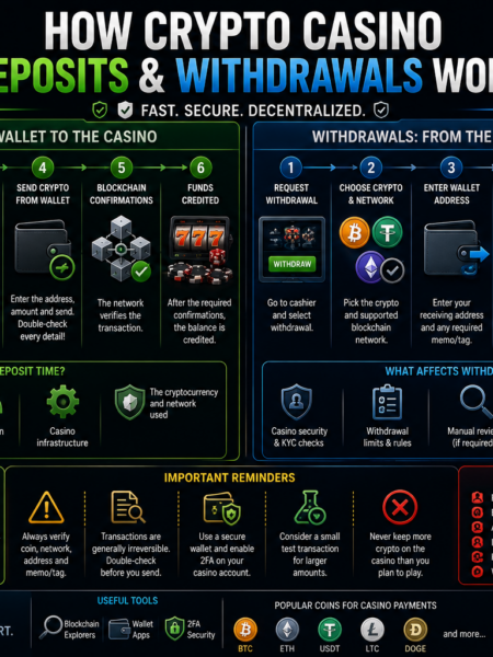 💸 How Crypto Casino Deposits and Withdrawals Work