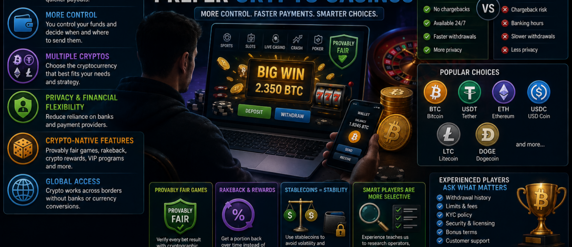 🎰 Why Experienced Players Prefer Crypto Casinos
