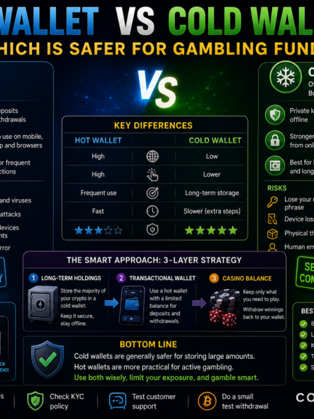 🔥 Hot Wallet vs Cold Wallet – Which Is Safer for Gambling Fund