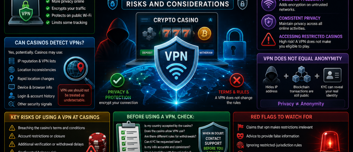🔐 Can You Use a VPN at a Crypto Casino? Risks and Considerations